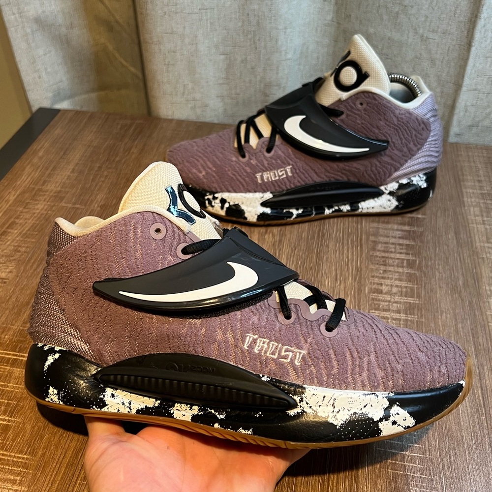 Nike KD14 Nike ID By You Brown Men's Size 7 DJ0977-991 Shoes Sneakers‎
